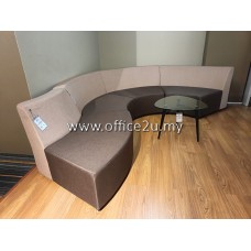 CLEARANCE #512 :  S-SHAPE LEISURE SOFA (LIMITED TO 1SET ONLY)